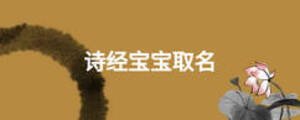 詩經(jīng)寶寶取名