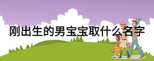 剛出生的男寶寶取什么名字