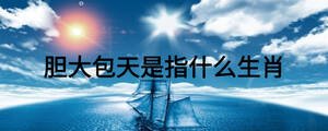 膽大包天是指什么生肖