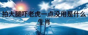 拍大腿嚇老虎一點(diǎn)沒用是什么生肖
