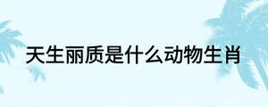 天生麗質(zhì)是什么動物生肖