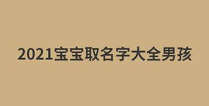 2021寶寶取名字大全男孩
