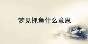 夢見抓魚什么意思