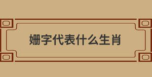 姍字代表什么生肖