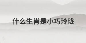 什么生肖是小巧玲瓏