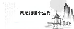 風是指哪個生肖