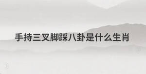 手持三叉腳踩八卦是什么生肖