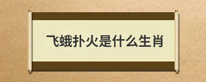 飛蛾撲火是什么生肖