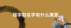 琰字取名字有什么寓意
