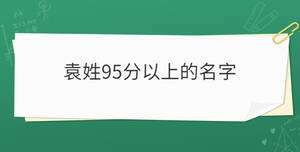 袁姓95分以上的名字