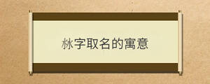 沝字取名的寓意