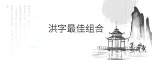洪字最佳組合