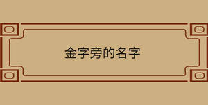 金字旁的名字