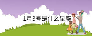 1月3號是什么星座