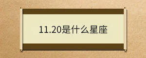 11.20是什么星座