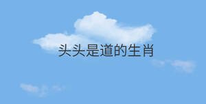 頭頭是道的生肖