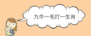 九牛一毛打一生肖
