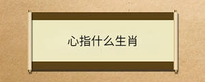 心指什么生肖