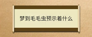 夢到毛毛蟲預示著什么