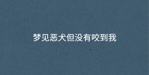 夢見惡犬但沒有咬到我