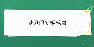 夢見很多毛毛蟲