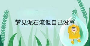 夢見泥石流但自己沒事