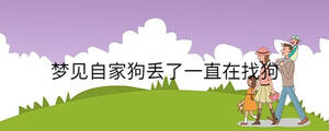 夢(mèng)見自家狗丟了一直在找狗