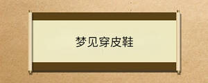 夢見穿皮鞋