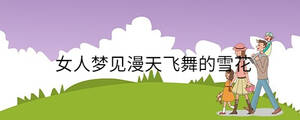 女人夢(mèng)見(jiàn)漫天飛舞的雪花