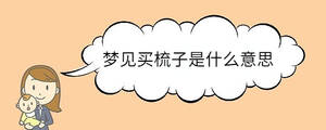 夢見買梳子是什么意思