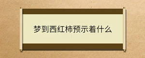 夢(mèng)到西紅柿預(yù)示著什么